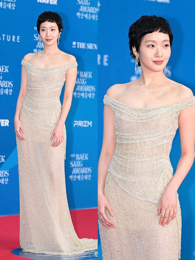 瘦林智妍美得像水蜜桃张娜拉好年轻！瓦力棋牌试玩韩国百想大赏宋慧乔干(图6)