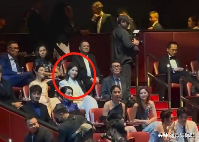 镜胡杏儿美出圈C位张柏芝抢尽风头瓦力游戏澳门晚宴：刘嘉玲大露背抢(图6)
