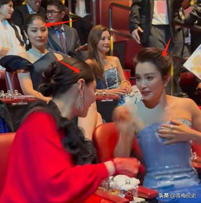 镜胡杏儿美出圈C位张柏芝抢尽风头瓦力游戏澳门晚宴：刘嘉玲大露背抢(图21)